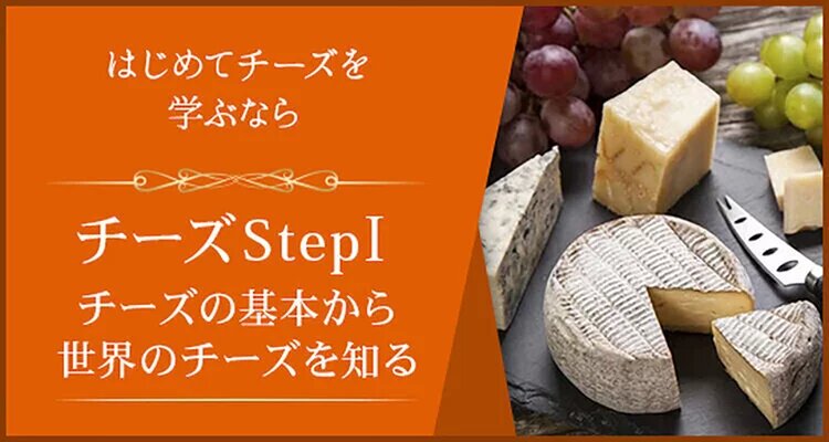 《リニューアル版》チーズStepⅠ チーズの基礎を楽しく学ぼう！～チーズとワインと小さなお料理と～