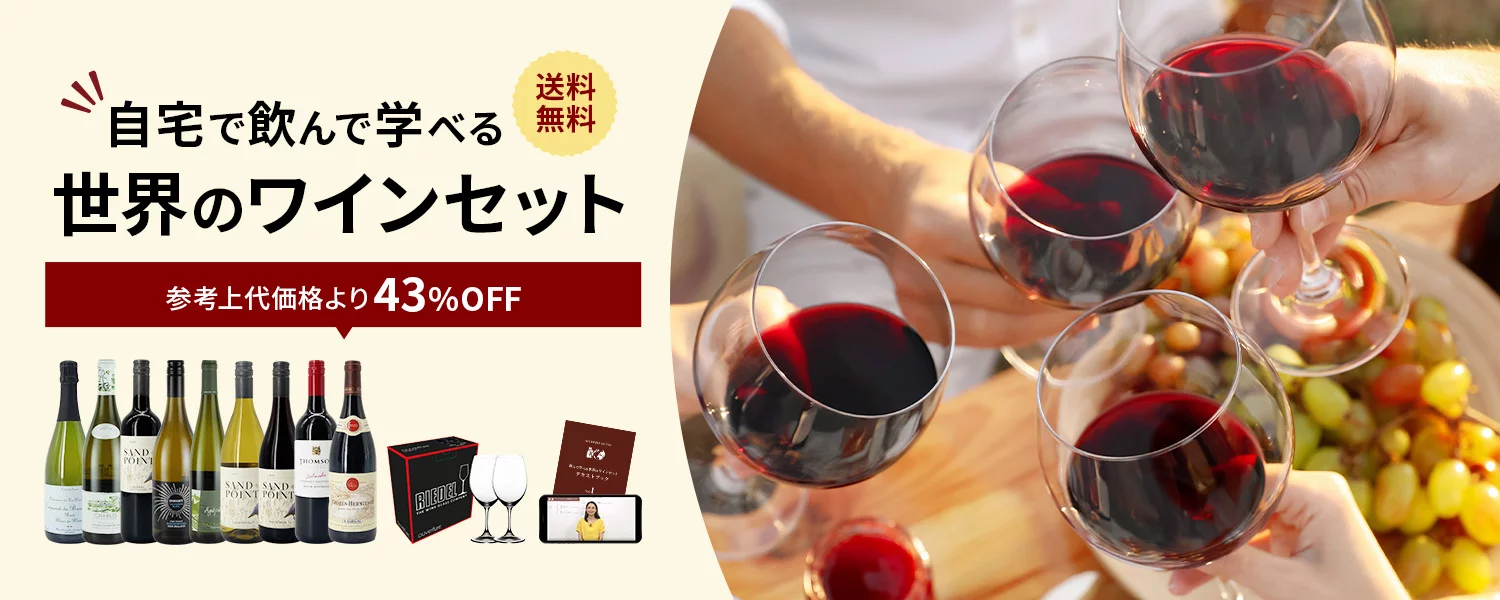 自宅で飲んで学べる　世界のワインセット