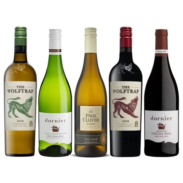 大いなる可能性を秘めるワイン産地　南アフリカワイン5本セット-South African Wine 5-bottle Set