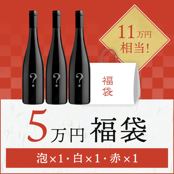 【限定5セット】新春福袋5万円 シャンパーニュ・白プルミエ・クリュ・赤グラン・クリュ３本セット-新春5万福袋